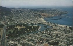 Aerial View of Monterey Bay, California Postcard