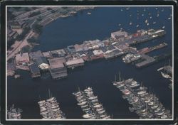 Fisherman's Wharf, Monterey Peninsula Aerial View Postcard