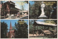 California Mother Lode: Wells Fargo, Mark Twain, Sutter's Mill Postcard