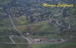 Aerial View of Moraga, California Postcard