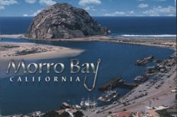 Morro Bay California - Morro Rock and Harbor Postcard