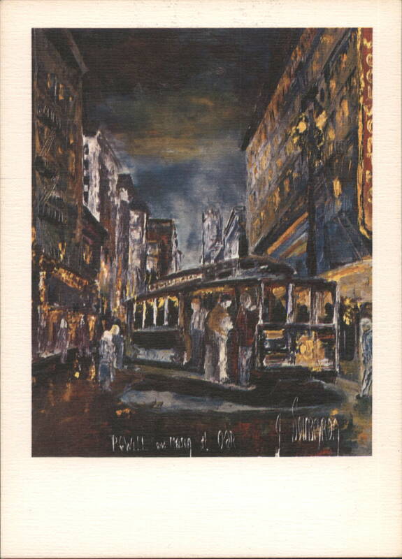 Powell & Mason St. Cable Cars Night, San Francisco California