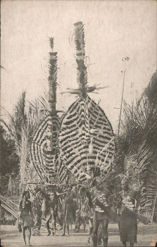Religious Procession, Feathered Deities, New Guinea Awar