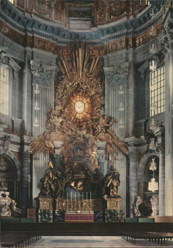 Altar of the Chair and Glory by Bernini, Roma Italy
