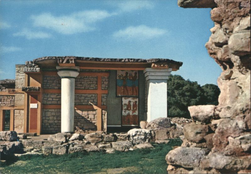 Knossos The South Porch Propylon, Minoan Palace Greece
