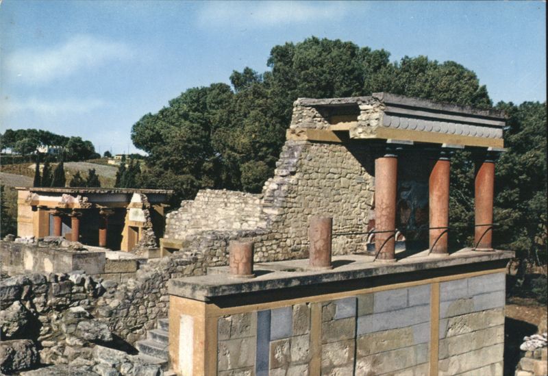 Knossos Palace North Entrance, Crete Greece Ioannou Trimpoli