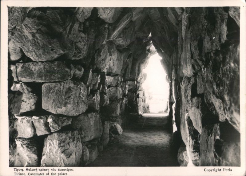Tiryns Palace Casemates Greece Perla Greece, Turkey, Balkan States