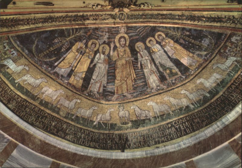 Basilica of Saint Cecilia Mosaic (821) Rome Italy Fotocolor