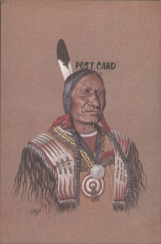 Plains Indian Man, Randy Steffen Art, Fleur-de-Lis