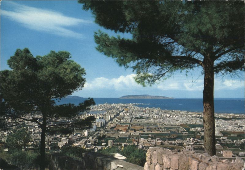 Trapani Panorama, Sicily - City, Sea & Egadi Islands Italy