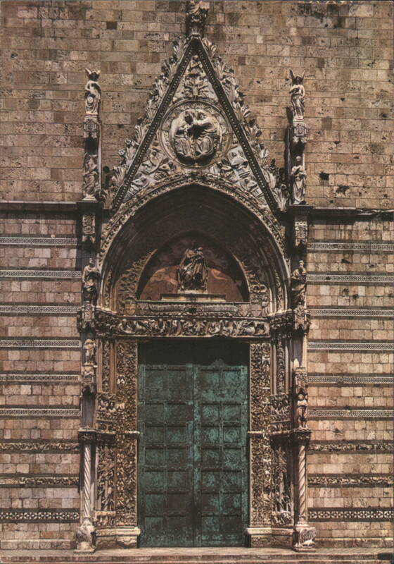 Messina Cathedral Central Portal, Ornate Gothic Style Italy