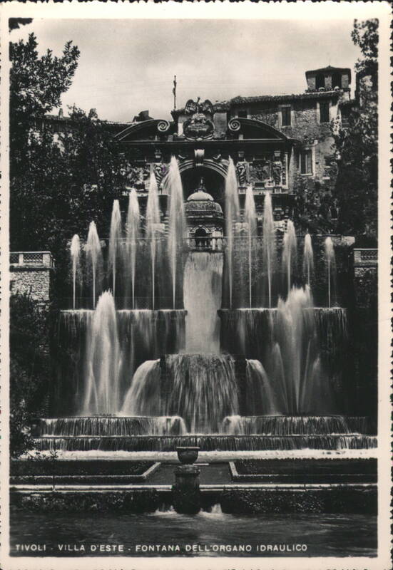 Tivoli Villa d'Este Fontana dell'Organo Idraulico Italy