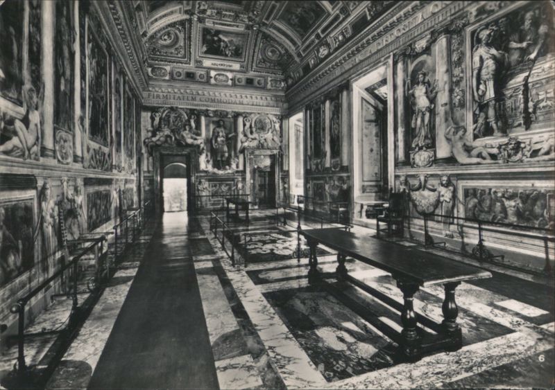 Sala Paolina or Council Room, Castel Sant'Angelo Rome Italy