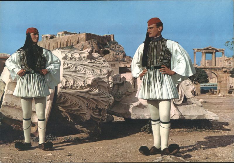 Athens Evzones of the Royal Guard Acropolis Greece