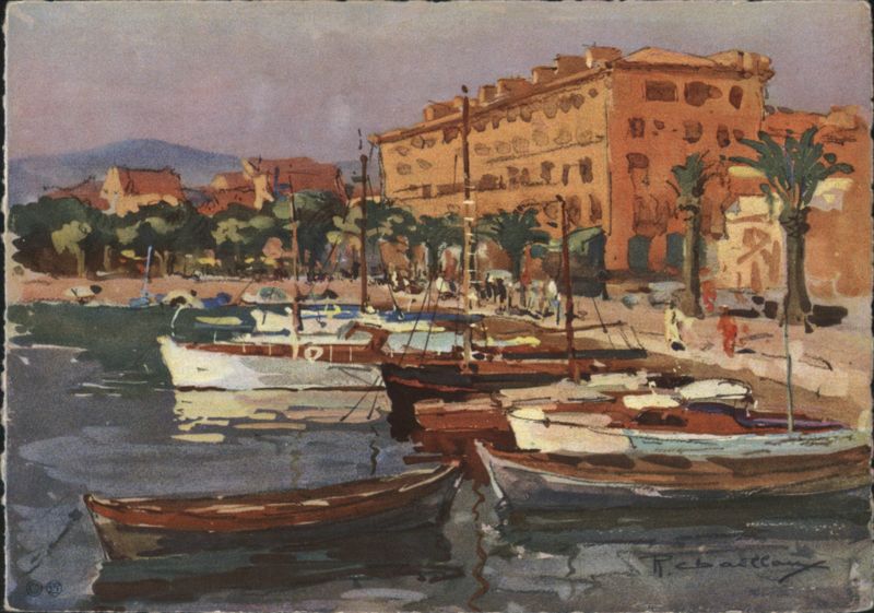 St-Raphael Le Quai Harbor Boats & Buildings France