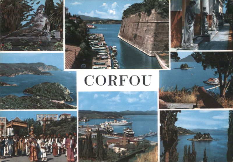 Corfou, Greece - Multiple Views Corfu Greece, Turkey, Balkan States