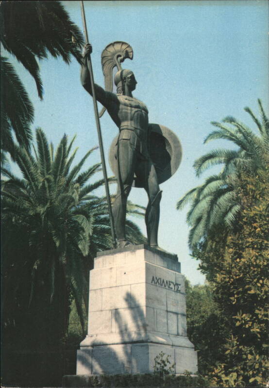 Achilles Statue, Achilleion Palace Corfu Greece Greece, Turkey, Balkan States