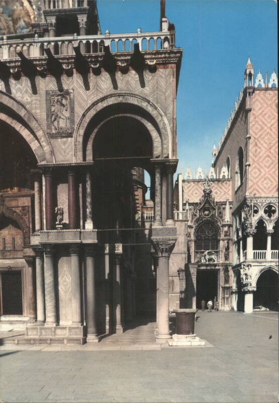 Corner of St. Mark Basilica and Paper Gate, Ducal Palace Venezia Italy