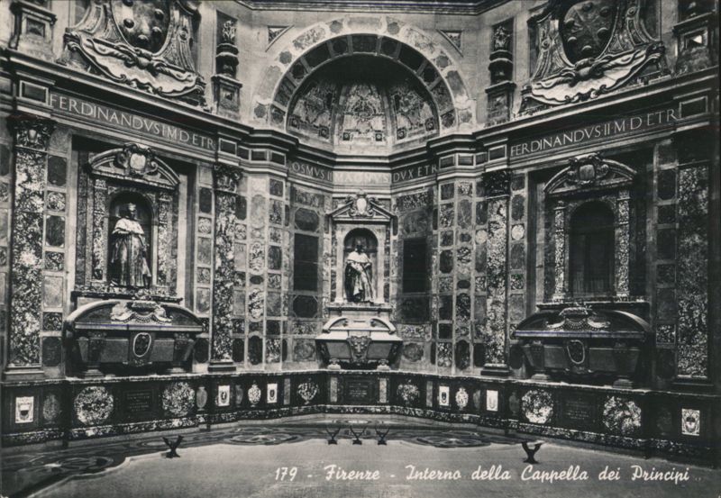 Interno della Cappella dei Principi, Firenze Italy