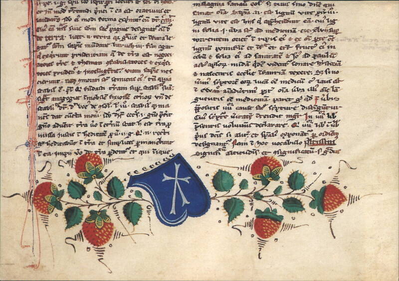 Strawberries & Shield, Grey-friars Exlibris, Stockholm Sweden