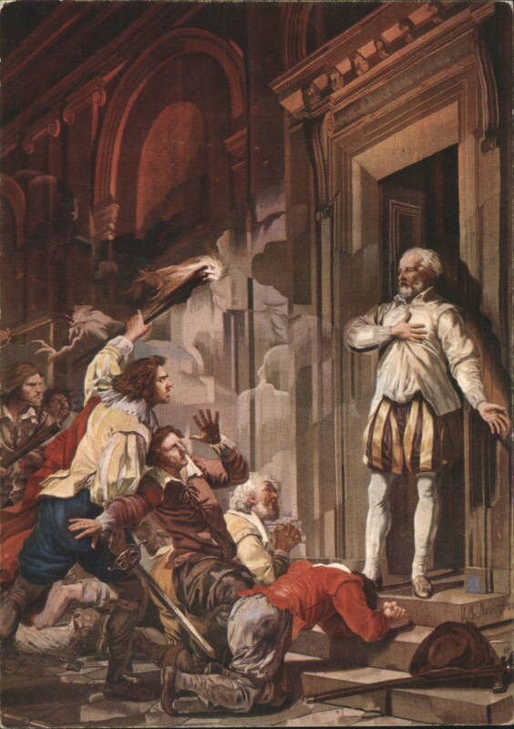 The Death of Admiral Coligny, Royal Palace Naples Napoli Italy