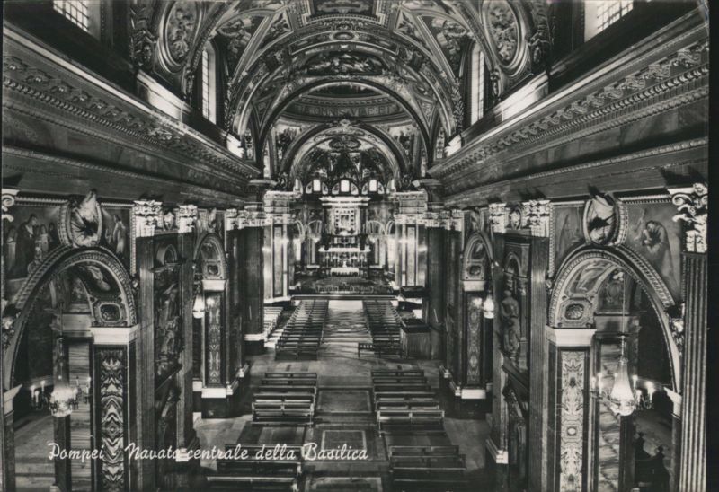 Sanctuary of Pompeii, Central Nave of the Basilica Italy