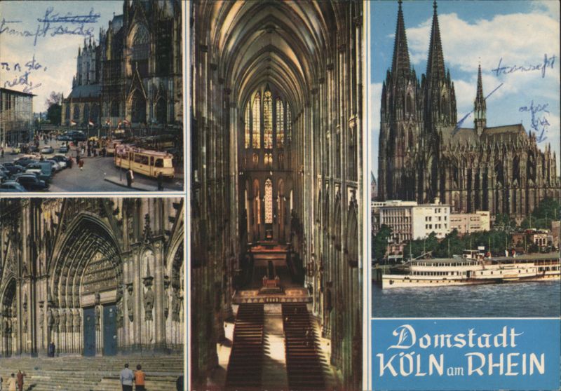 Cologne Cathedral Views, Interior, Exterior, Rhine Köln Germany
