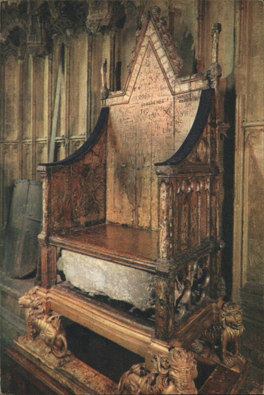 Westminster Abbey The Coronation Chair London England