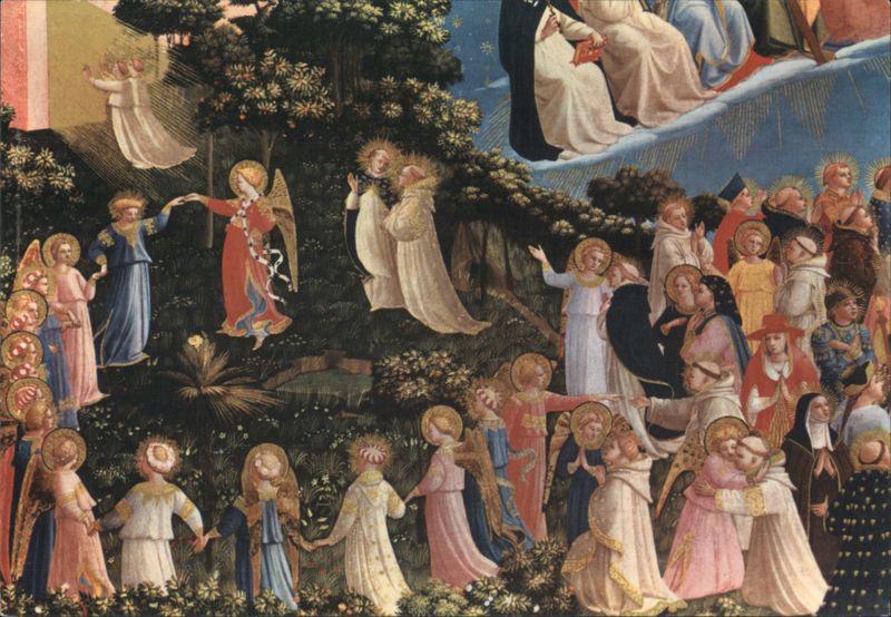 Beato Angelico, The Paradise - Lefthand Detail, Firenze Italy