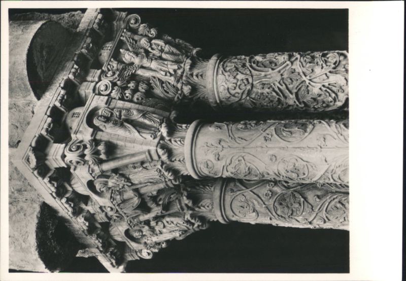 Monreale Cathedral Courtyard Composite Capital Italy