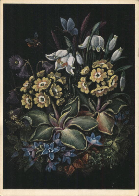 Spring Flowers Still Life with Butterfly and Bee Germany