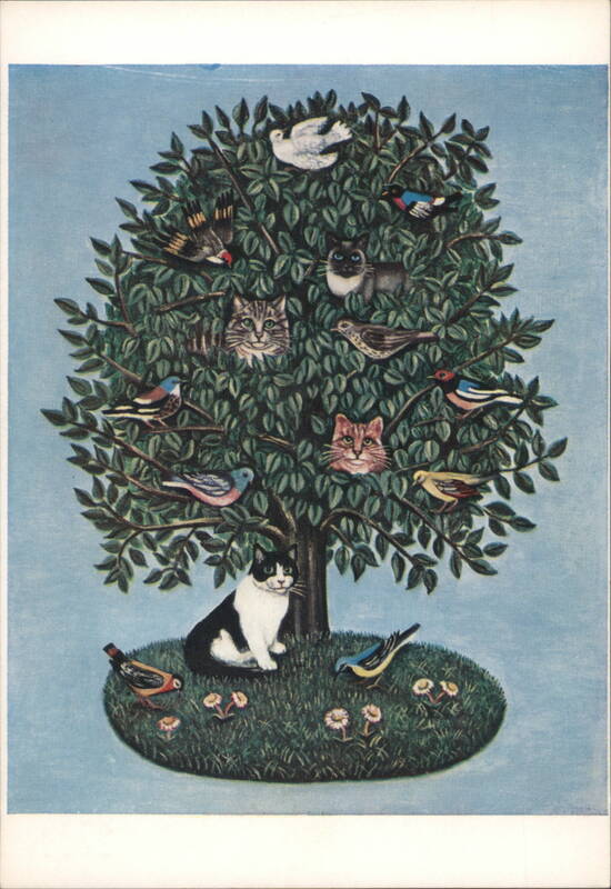 E. Box: The Co-Existence Tree - Cats & Birds Art