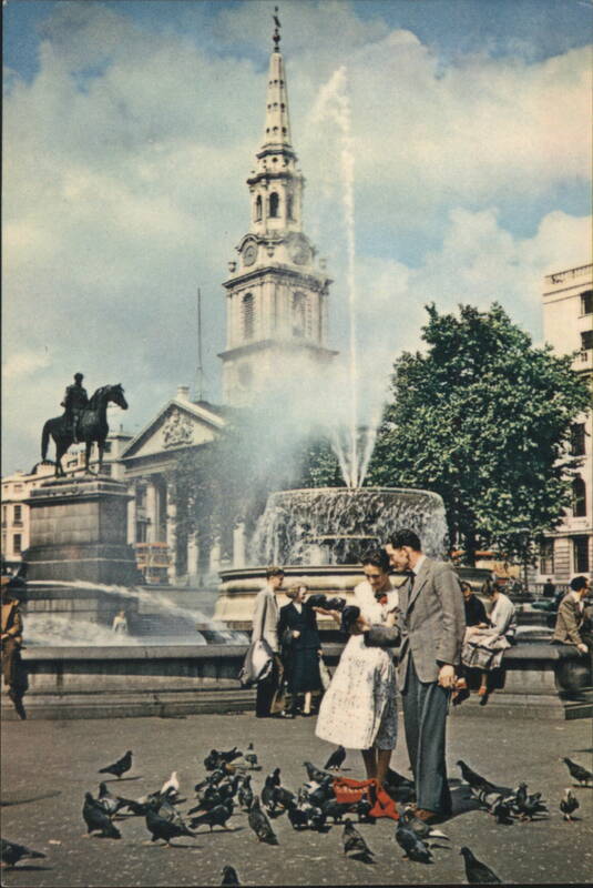 Trafalgar Square Fountain, St Martin-in-the-Fields, London United Kingdom