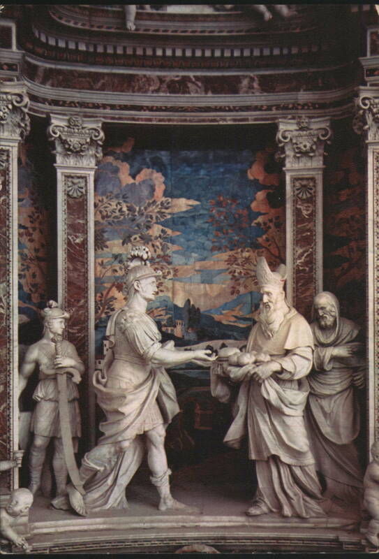 Palermo, Chiesa del Gesù, David receives the showbread Italy
