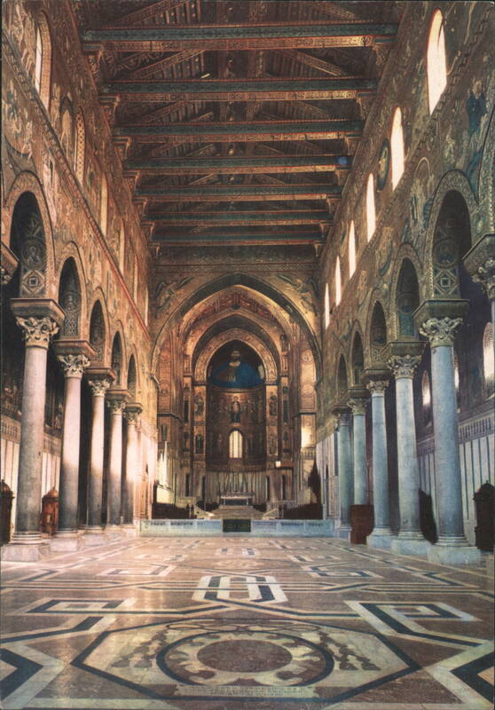 Monreale Cathedral Interior, Sicily Italy