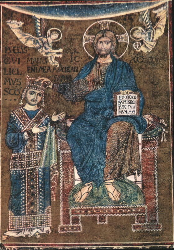 Monreale: Coronation of William II Mosaic Italy