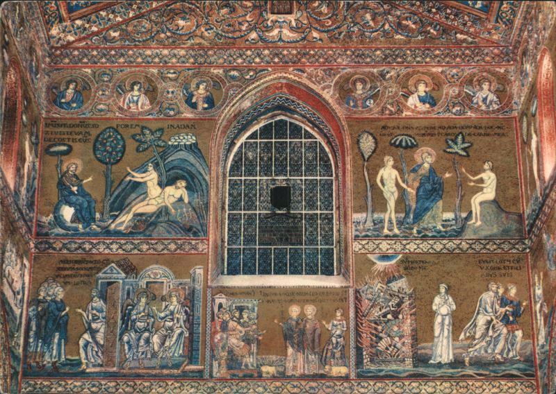 Monreale Cathedral Interior Mosaics Italy