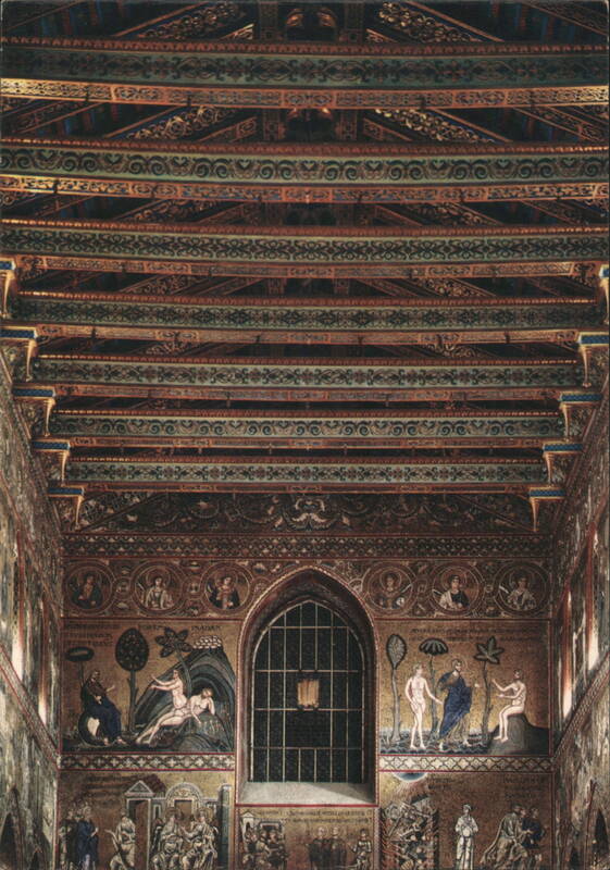 Monreale Cathedral Interior Mosaics & Ceiling Italy