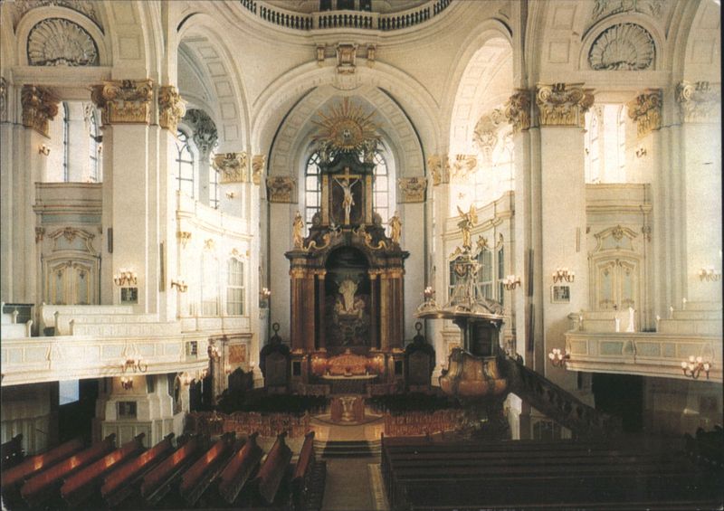 St. Michaelis Church Interior, Hamburg Germany