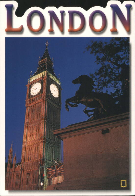 Big Ben and Horse Statue at Dusk, London United Kingdom