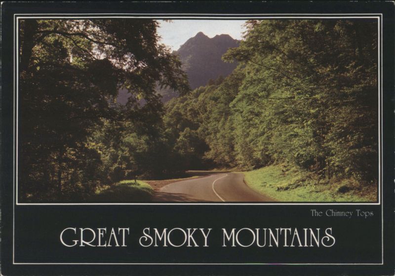 Great Smoky Mountains, The Chimney Tops, Winding Road Tennessee