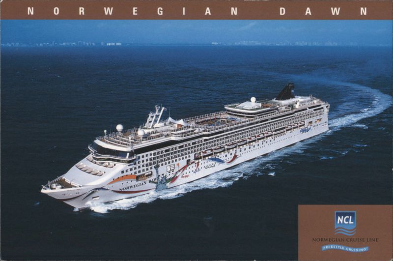 Norwegian Dawn Cruise Ship NCL Freestyle Cruising Advertising
