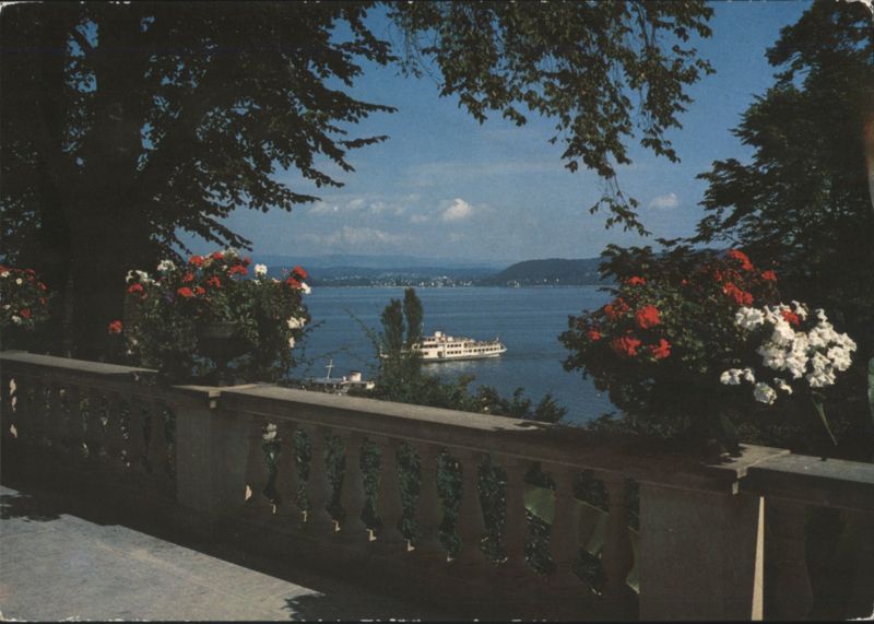 Insel Mainau im Bodensee, Aussicht auf Unteruhldingen Germany