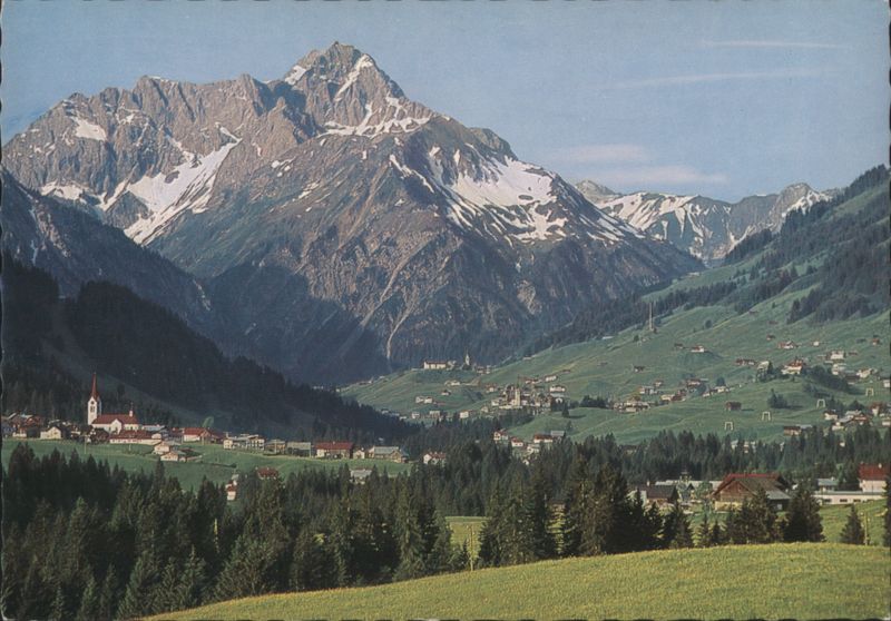 Kleines Walsertal, Riezlern, Hirschegg, Mittelberg, Widderstein 2536 m Austria