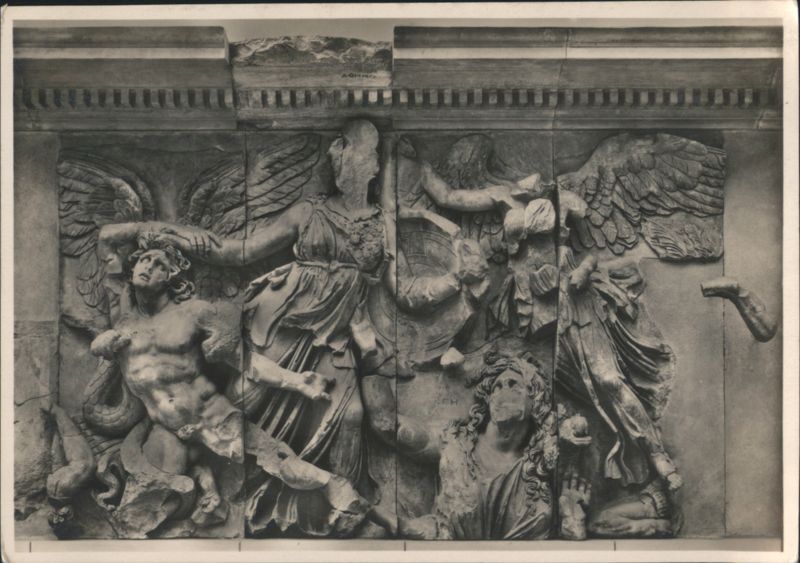 Pergamon Altar Relief: Gods vs. Giants, Berlin Museum Germany