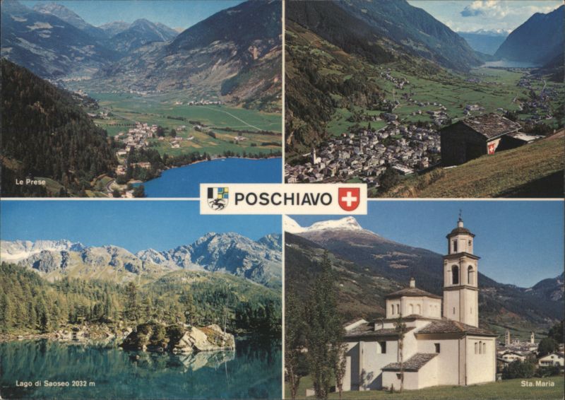 Poschiavo Valley, Lago di Saoseo, Sta. Maria, Le Prese Switzerland