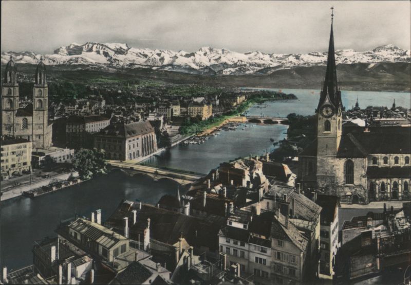 Zürich und die Alpen Switzerland