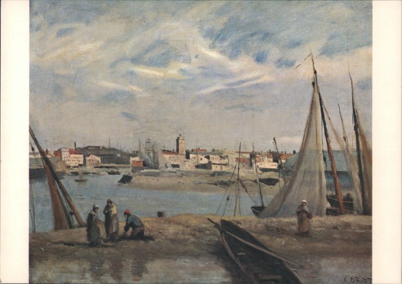 Camille Corot, Dunkerque Harbor Scene France