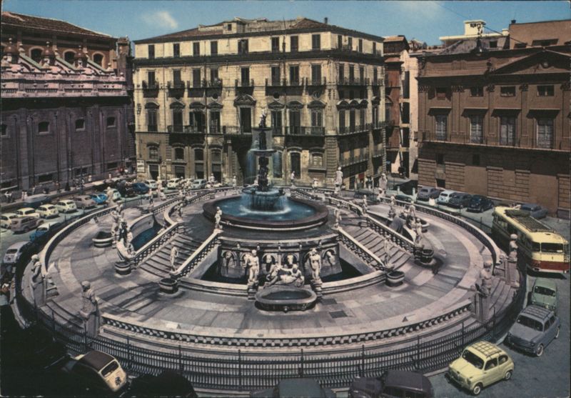 Palermo Piazza Pretoria Fountain, 16th Century Florentine Italy