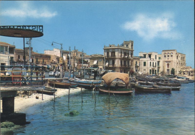 Palermo Mondello Waterfront, Boats & Ristorante Italy